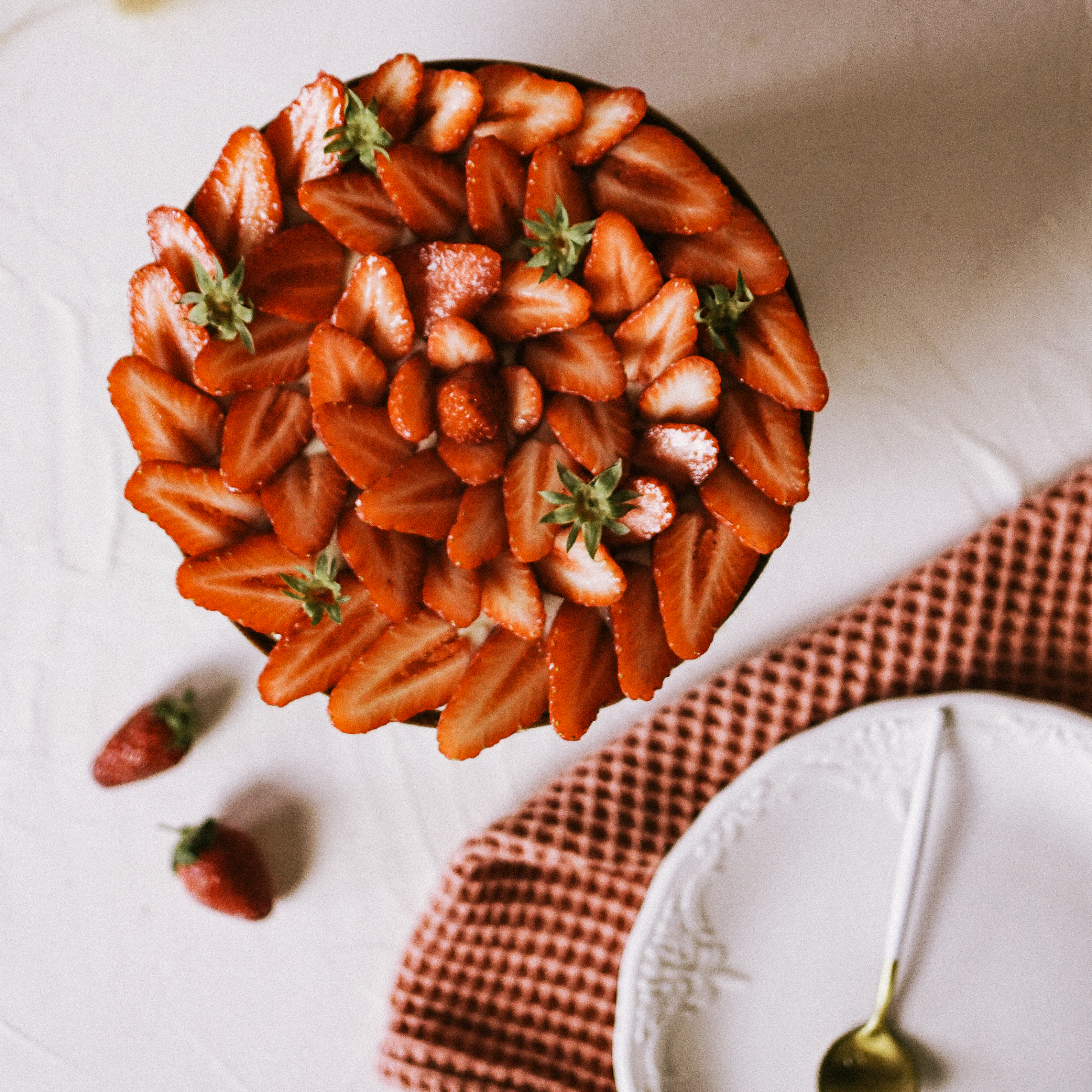 Tarte aux fraises réalisée pendant un cours privé de pâtisserie à Montréal