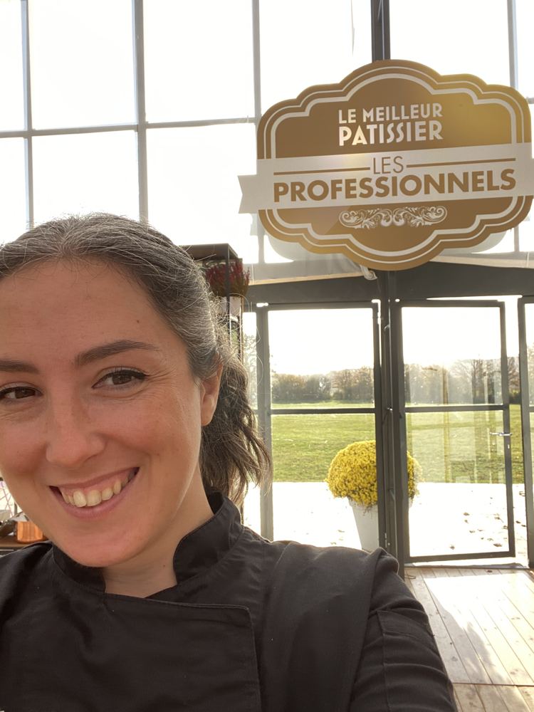Pascaline sur le plateau du Meilleur Pâtissier – Les Professionnels